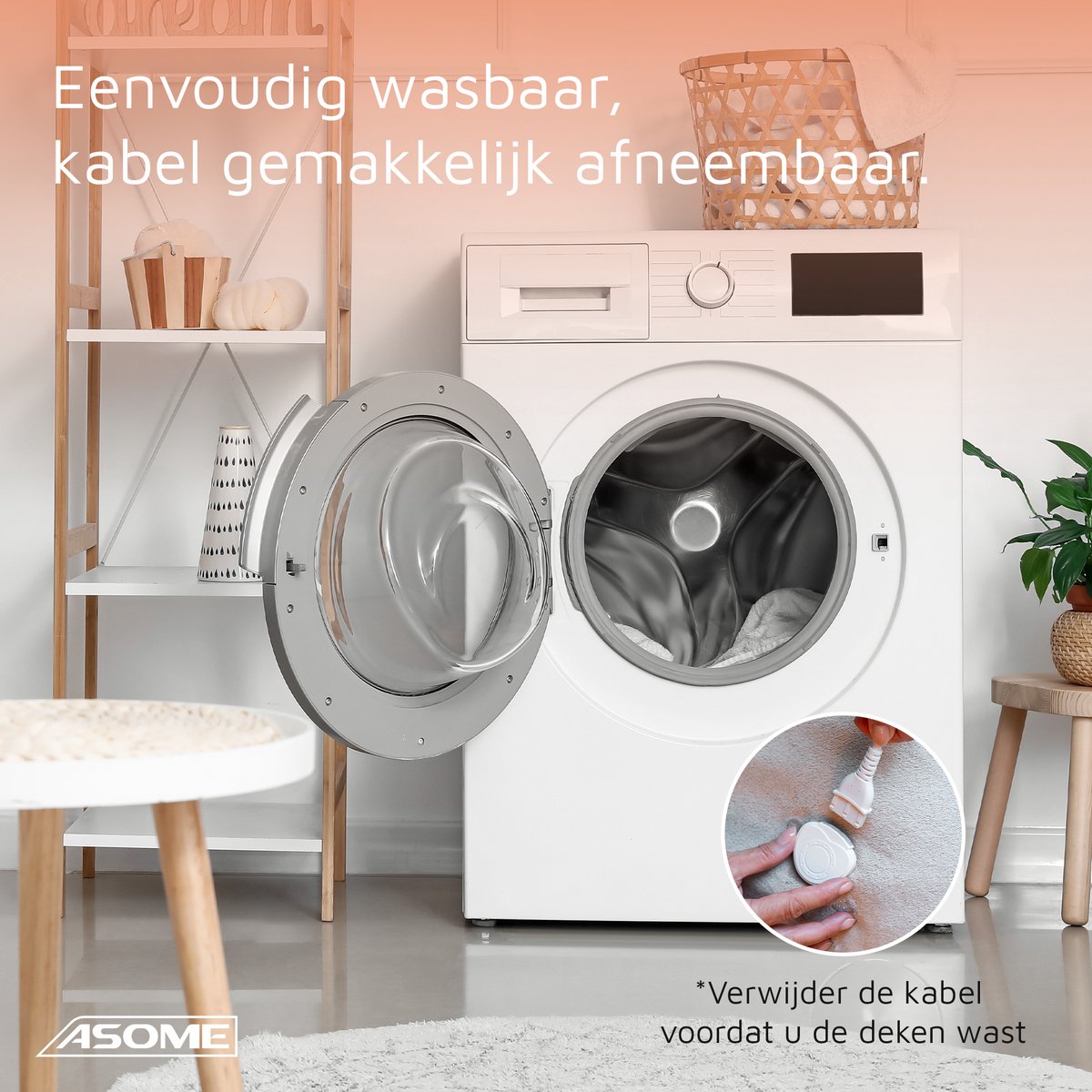 ASOME WD-180A Elektrische Deken - Electrische Deken - Warmtedeken - Elektrische Deken 2 persoons - 180x160 cm - Extra Groot – foto 7