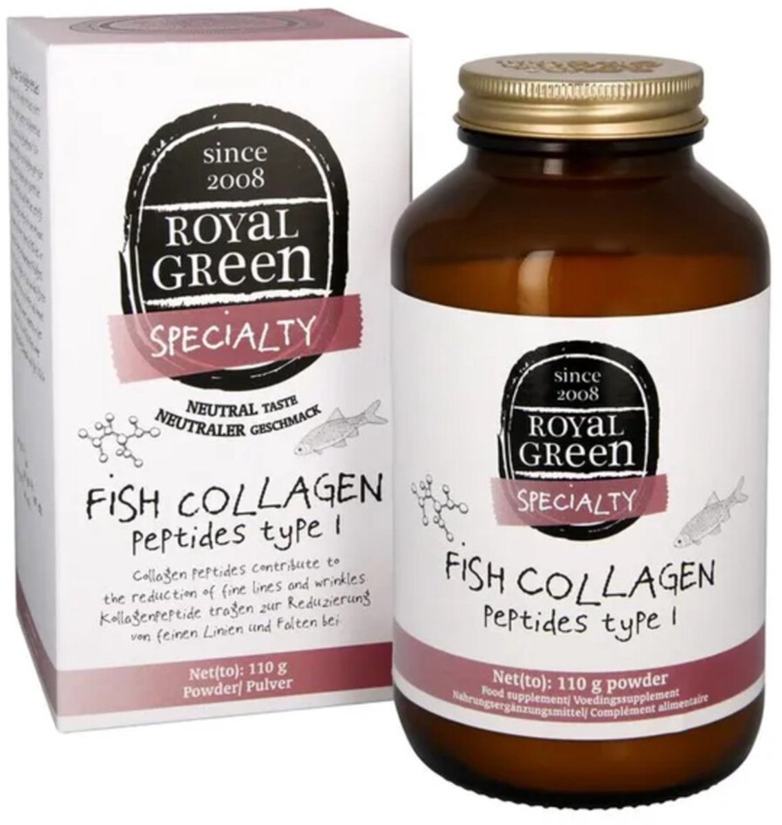 Royal Green Fish Collagen Peptides - 110 gr
