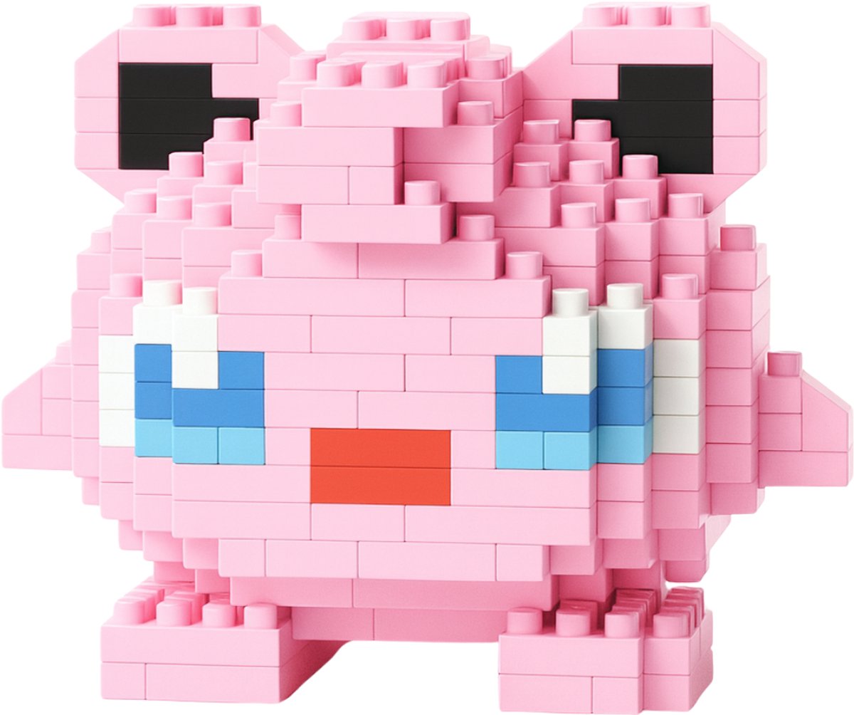 Jigglypuff - Nano Blocks - Bouwset – 237 Stukjes DIY Mini Bouwstenen - Blokken - Speelgoed - BRICKY