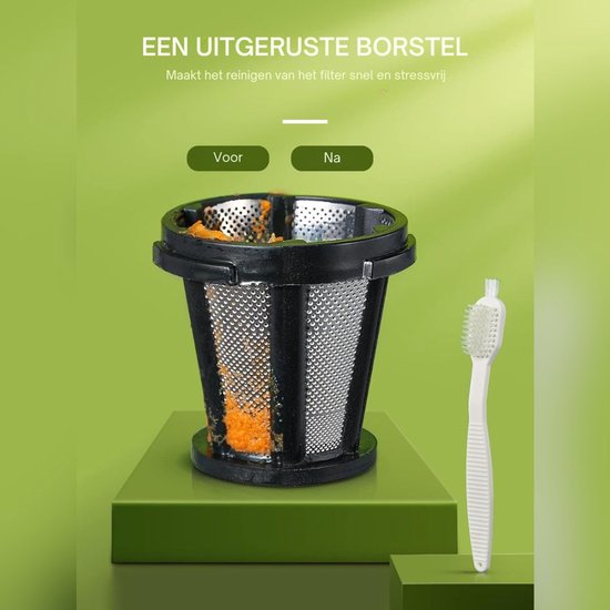 SNJY® Slowjuicer - Juice Maker - Extracteur De Jus - 220 V - Zilvergrijs van SNJY — afbeelding 3