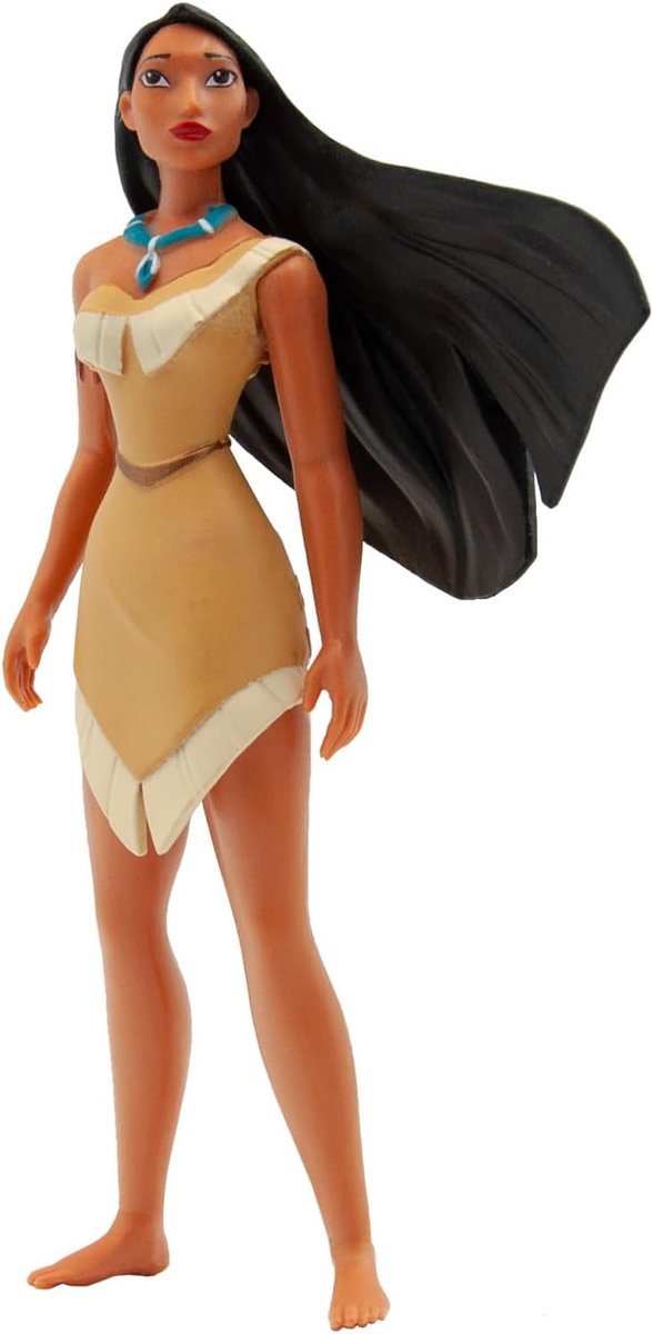 Bullyland 11355 - speelfiguur en verzamelfiguur pocahontas, ca. 9,5 cm - levensecht en detailrijk vormgegeven - ideaal als taartfiguur en klein cadeautje voor kinderen vanaf 3 jaar.