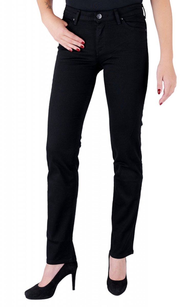 Lee Marion Straight Jeans 30 35 Vrouw Zwart