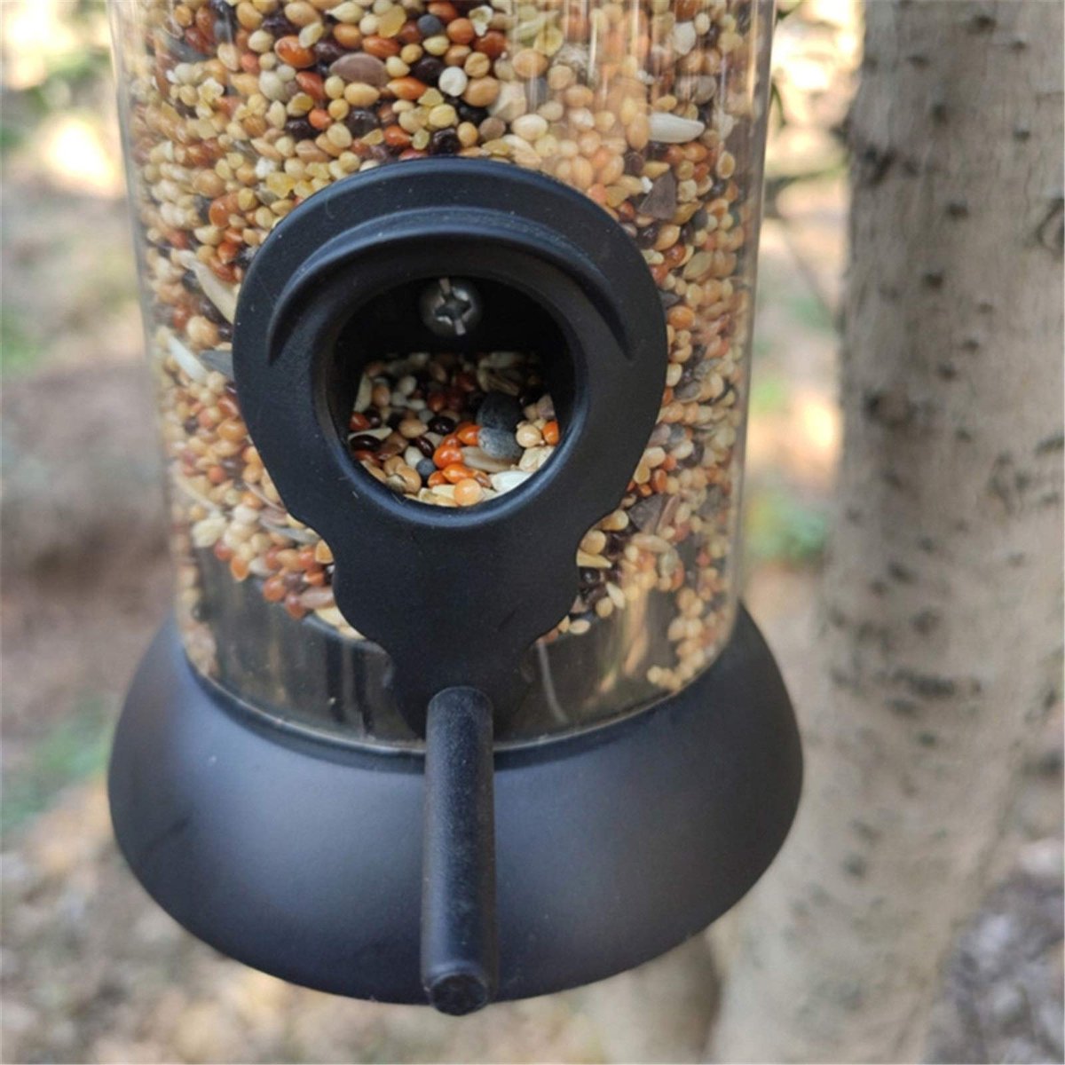 Kunststof Vogelvoeder Met Klem Green Glow - Stevige Multifunctionele Vogelvoederbak Voor In De Tuin Met Zaadhouder Decoratief En Duurzaam Vogels Voeren In Stijl Vogelvoer Dispenser