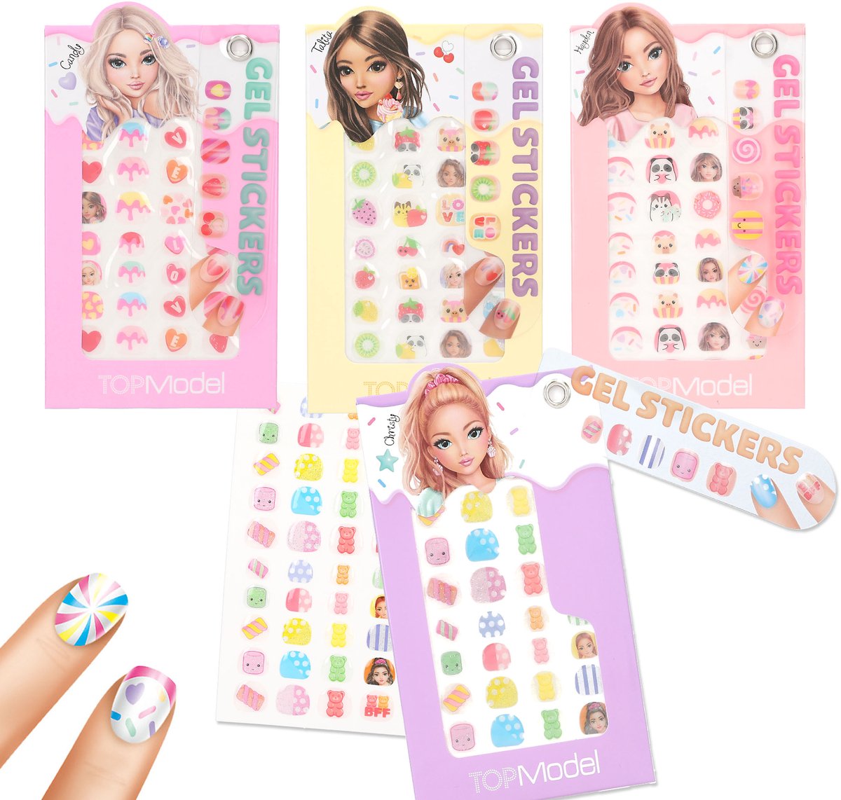 Depesche - TOPModel gel nagelstickers - CANDY GLAM - 1 set