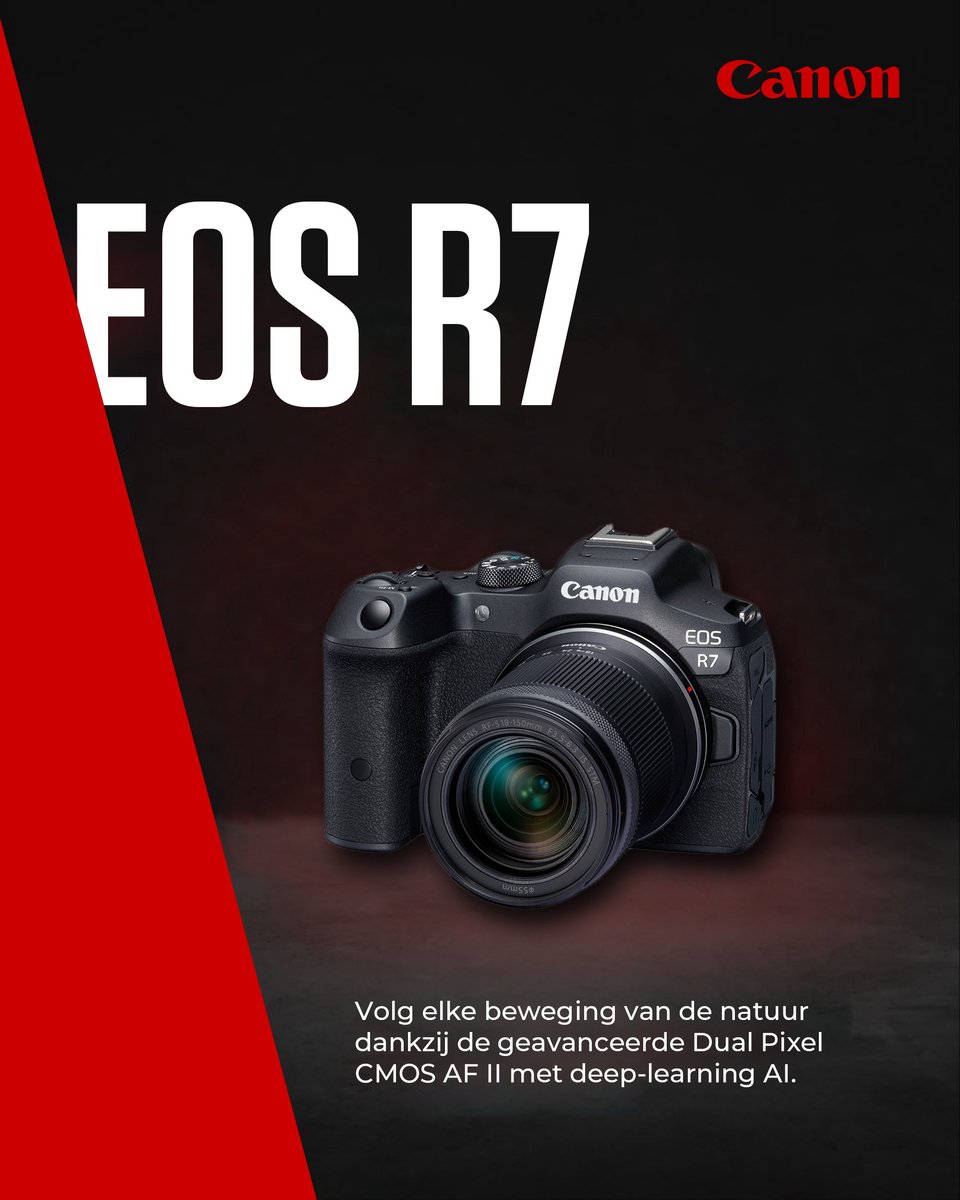 Bol.com Canon EOS R7 + RF-S 18-150mm S STM lens – Systeemcamera met lens – APS-C – 32.5MP – Foto Video – Hybride aanbieding