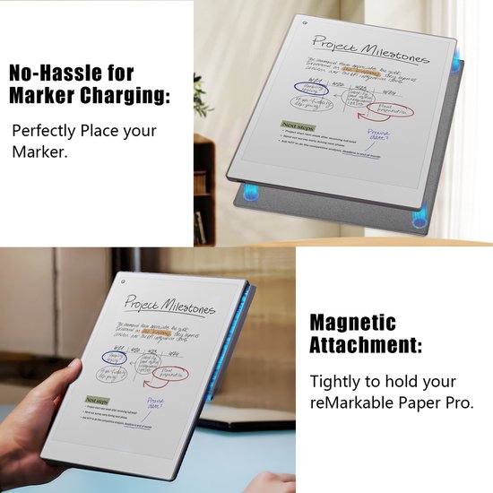 Remarkable Paper Pro Move met Marker Plus en Grijze hoes (digitaal notitieblok / notebook / schrijftablet) van Merkloos — afbeelding 3