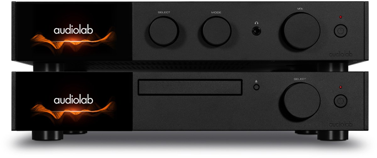 Audiolab 9000A met 9000CDT High-End Stereo Set – Audio Versterker – CD-transport – 2x 160 W – met DAC & Phono – Zwart