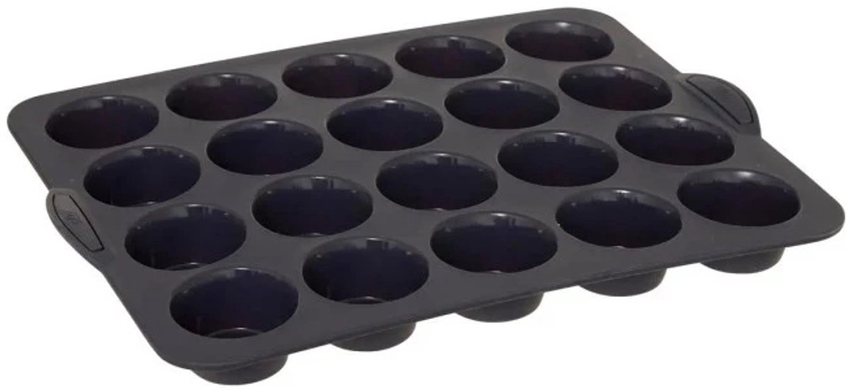 Siliconen TOP Maxi siliconen 20 muffinvorm - verstevigde harde armatuur - anti-aanbak - 40,1 × 30,7 × 4,2 cm - geschikt voor oven & vriezer - 100% Siliconen Platinium