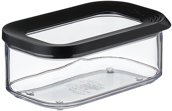 Mepal – Boîte de conservation Modula 425 ml – noir – boîte de conservation – boîte de conservation avec couvercle – hermétique – transparente – empilable