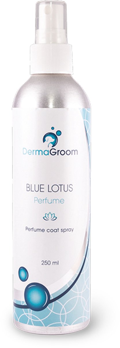 DERMAGROOM blue lotus - perfume coat spray - hond kat - 250 ml -BLUE LOTUS - uitstekende kwaliteit - aangename geur - voor professionelen