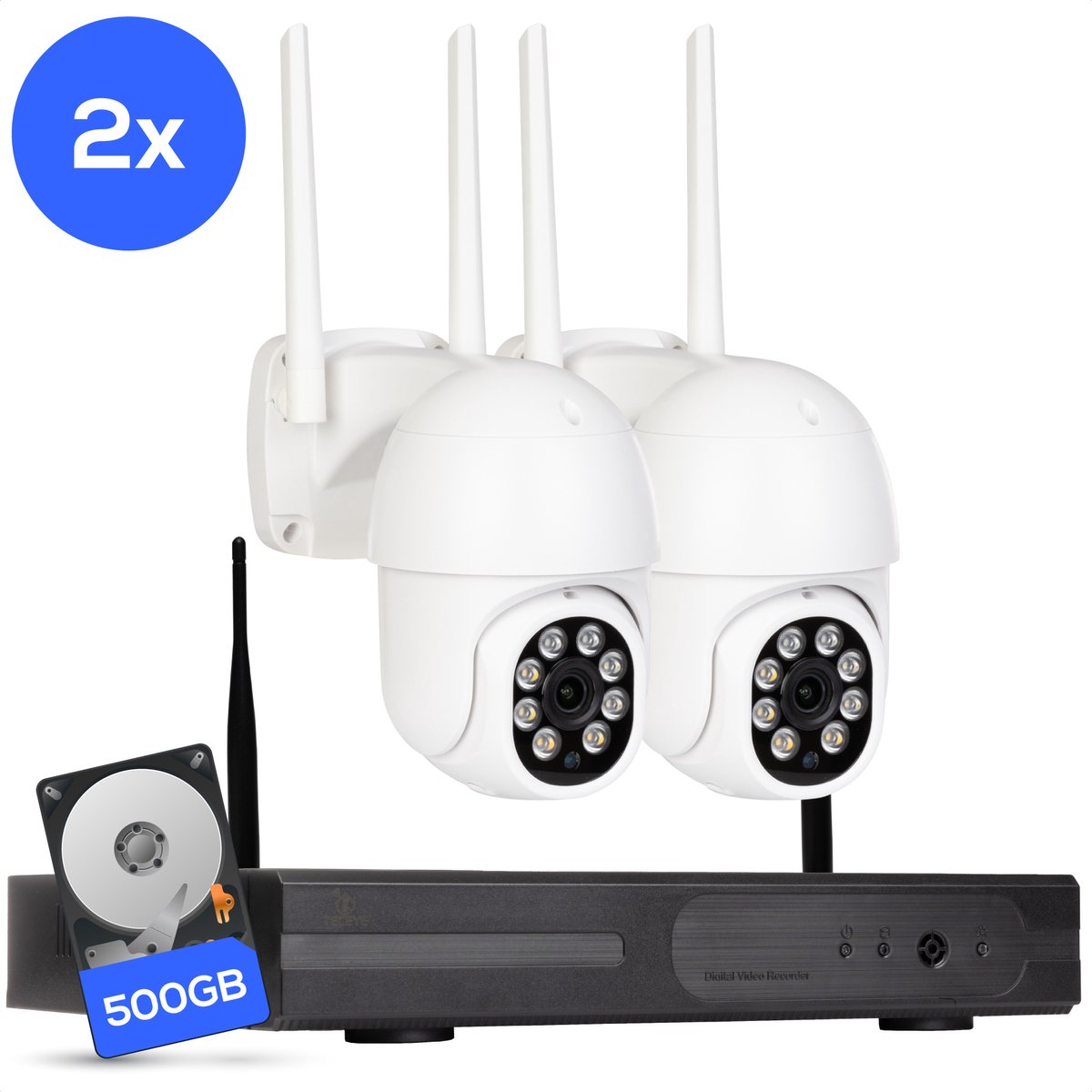 Teceye PTZ Camera Systeem Draadloos Buiten met Nachtzicht - Teceye - €180,00