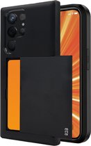 R2B Coque Compatible avec Samsung Galaxy S25 Ultra – Étui avec Porte-cartes pour 3 cartes – Coque de Téléphone avec Film Protecteur – Modèle Utrecht