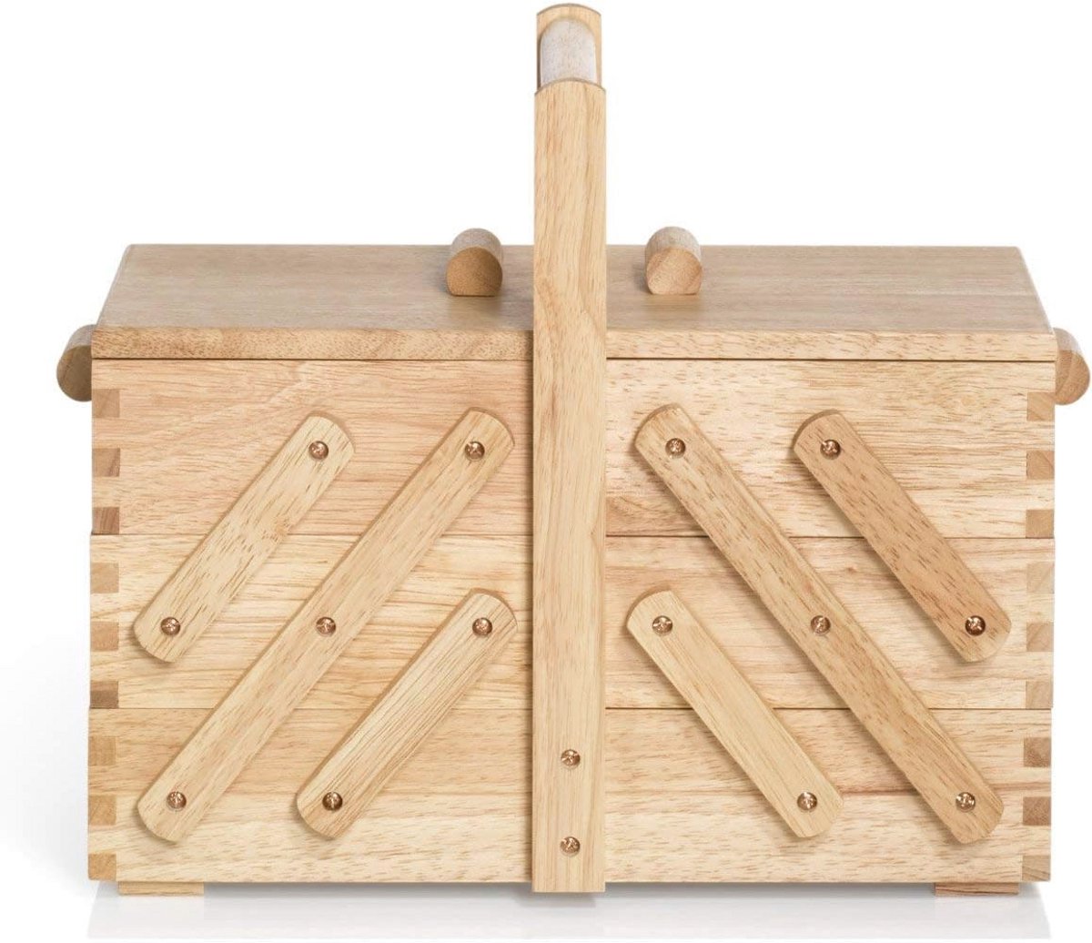 Lichtehouten Naaidoos M - Beige en Bruin