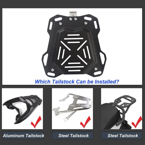 Vomeko 55L Motorfiets Staartbox Topkoffer, Universele Scooteropbergkoffer, Aluminium Motorfiets Staartbox, Aluminium Bagagehelmbox Vomeko 55L Motorfiets Staartbox Topkoffer, Universele Scooteropbergkoffer, Aluminium Motorfiets Staartbox, Aluminium Bagagehelmbox