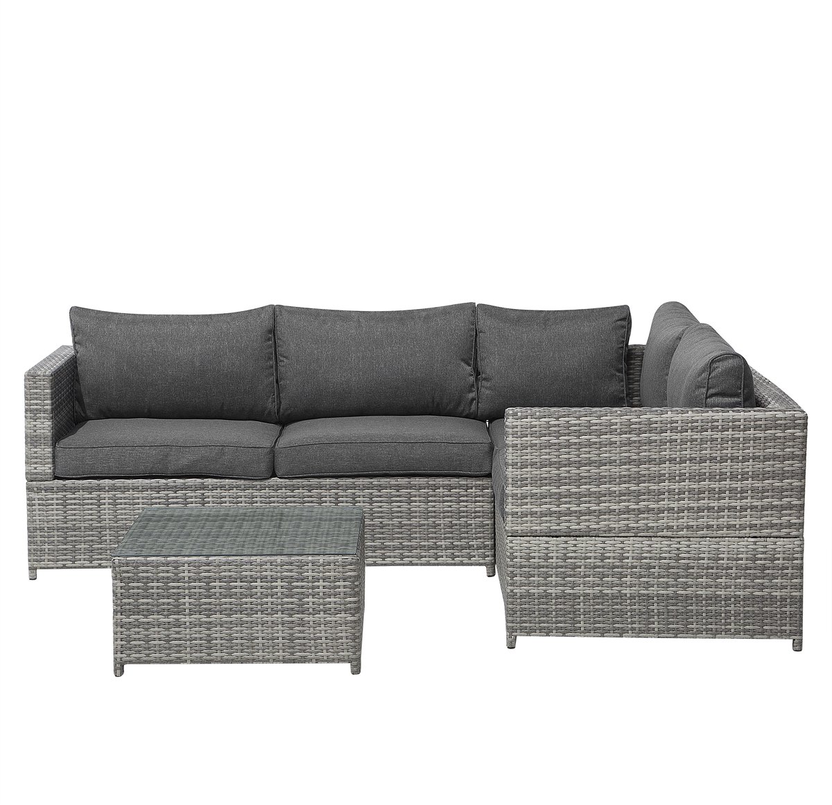 Beliani AVOLA Loungeset grijs