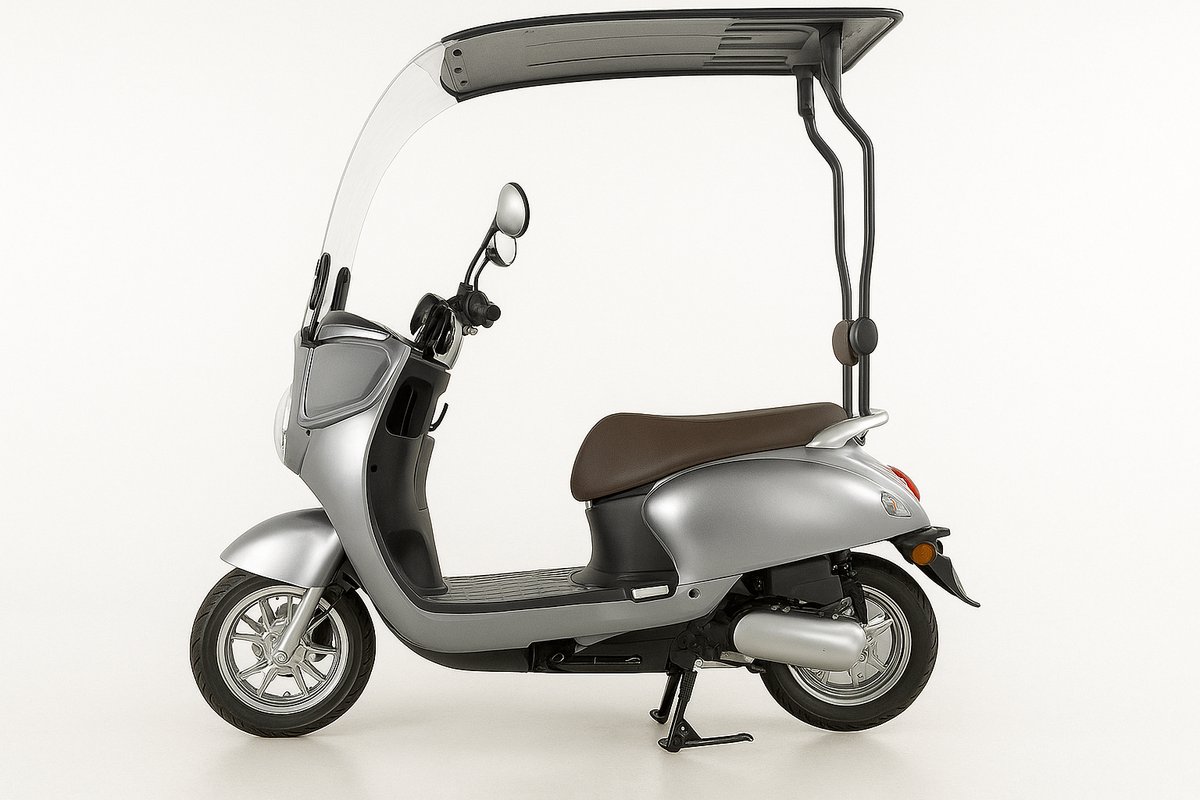 Ecowielen OSLO Elektrische Scooter met Dak – 2000W – 72V 20Ah – 25 km/u – Actieradius 50 km