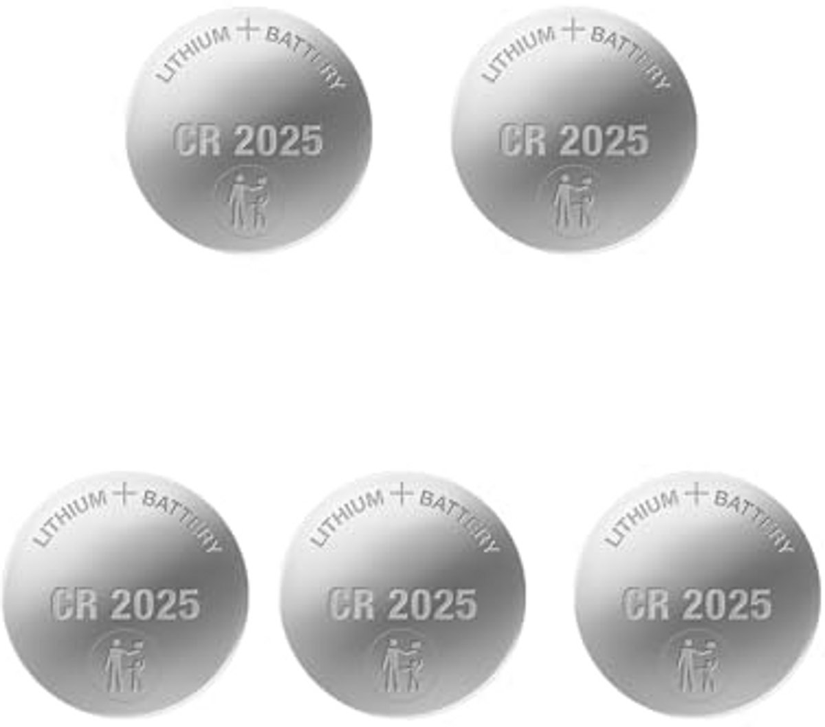 Knoopcel 3V CR2025 - 5 stuks voor horloges en elektronische apparaten