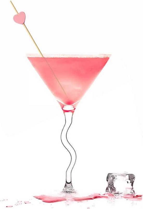 Cocktailsticks, 100 cocktailsticks, houten cocktail-picks, houten kralen, tandenstokers tandenstokers voor dranken, eten, fruit, desserts, feestbenodigdheden, (12 cm, goud- en zilveren parels