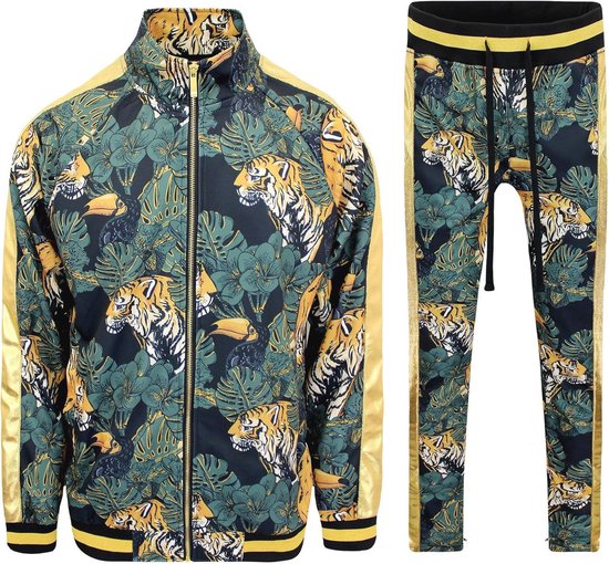 Fiestas Guirca Kostüm, CLOWN Herren Set mit Jacke, Oberteil, Krawatte und Hose für Erwachsen