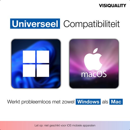 VisiQuality High-Speed Externe Harde Schijf 1 TB - Draagbare Harde Schijf USB 3.0 - Voor Windows & Mac - Xbox & PS4 games - Compact - Met handleiding - Blauw — afbeelding 2