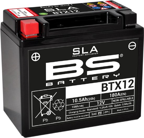 Bs Battery Btx12-Bs / Ytx12-Bs Accu