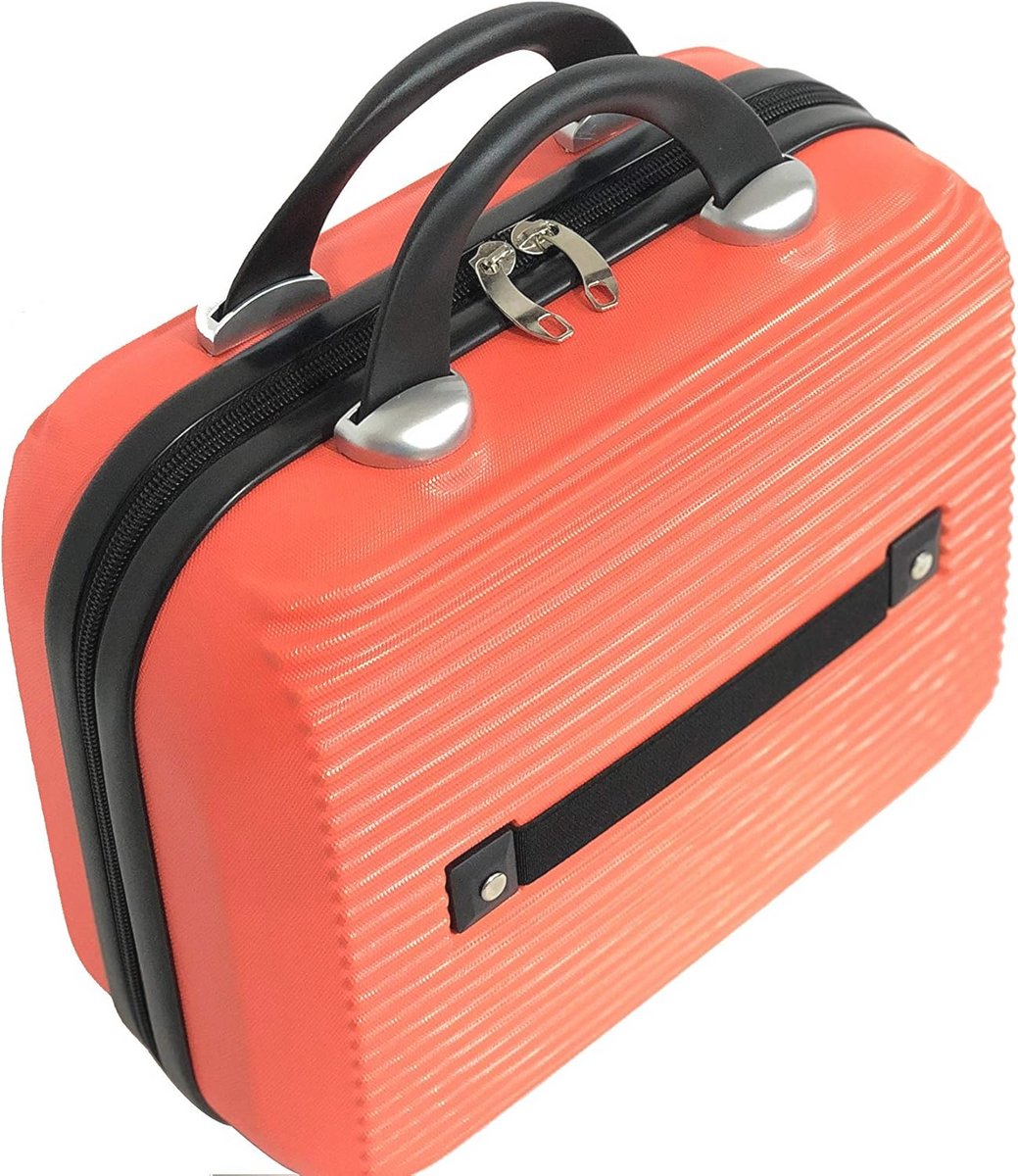 Stijlvolle Reiskoffer 65 cm met Make-uptas