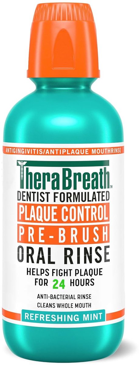 TheraBreath Plaque Control Mouthwash – Mondwater tegen Tandplak – 473 ml