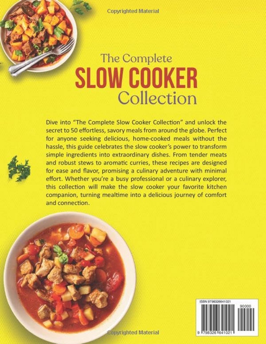 Complete Slow Cooker Recepten Boek met 50 Eenvoudige - Complete - €44,72