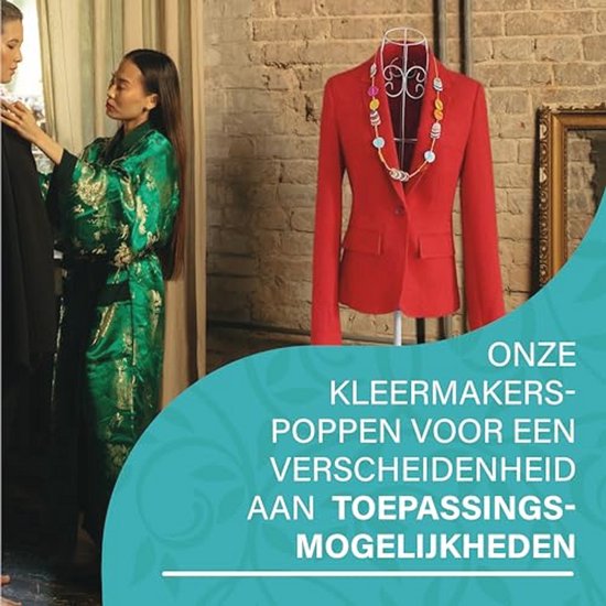 Metalen kledingpop Bella Donna - Vintage uitstraling voor etalages en kledingstandaards — afbeelding 4