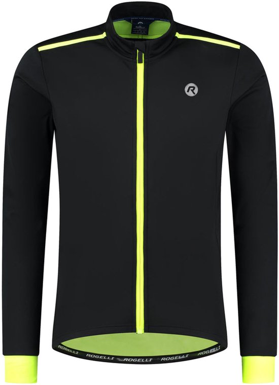 Rogelli Core Fietsjack Winter - Heren - Zwart, Fluor - Maat L