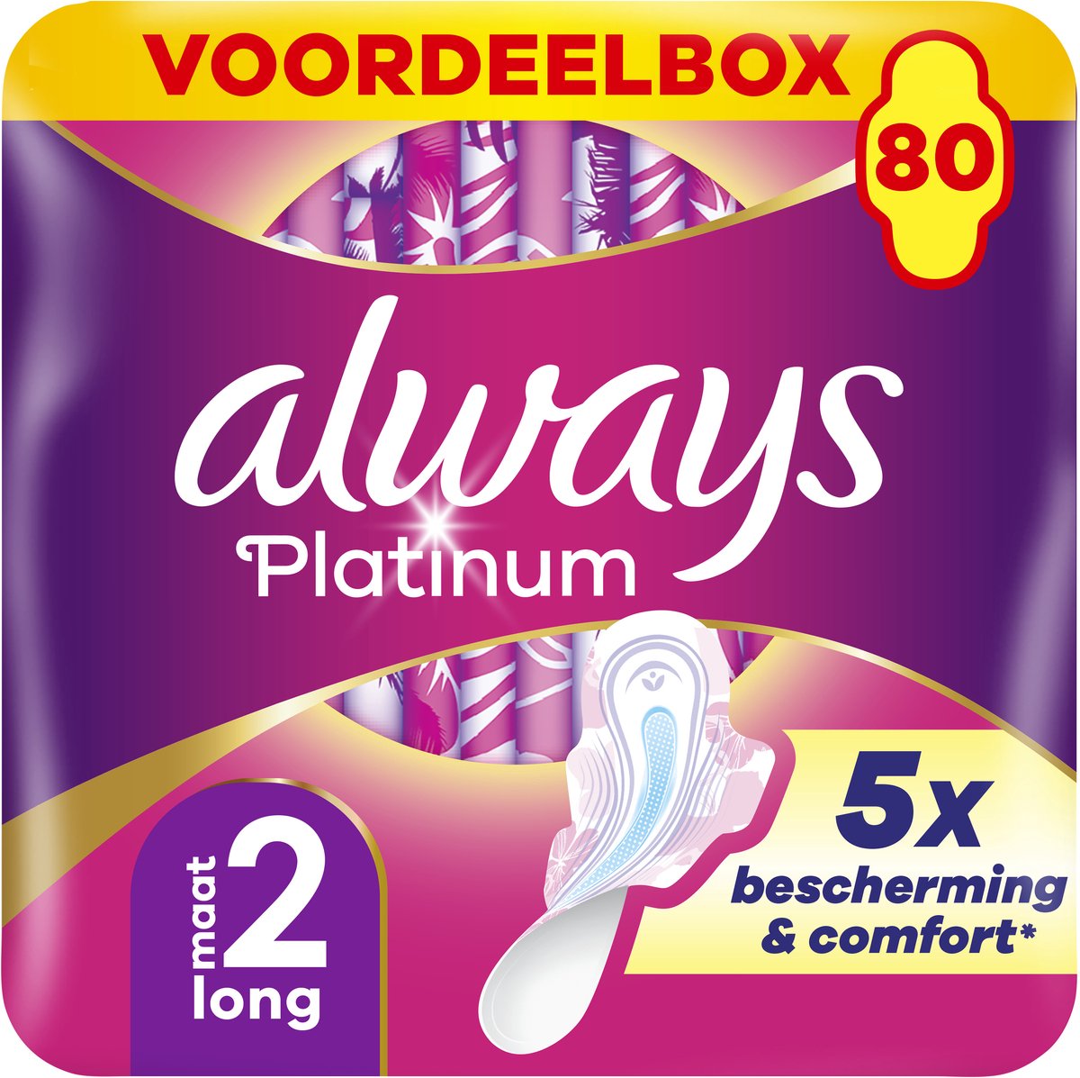 Always Maandverband Platinum Long 80 stuks