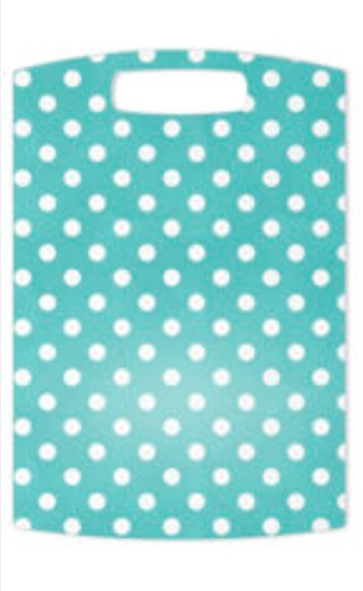 ERNESTO - Grote Snijplank met stippen - 38 x 26 cm - mintgroen