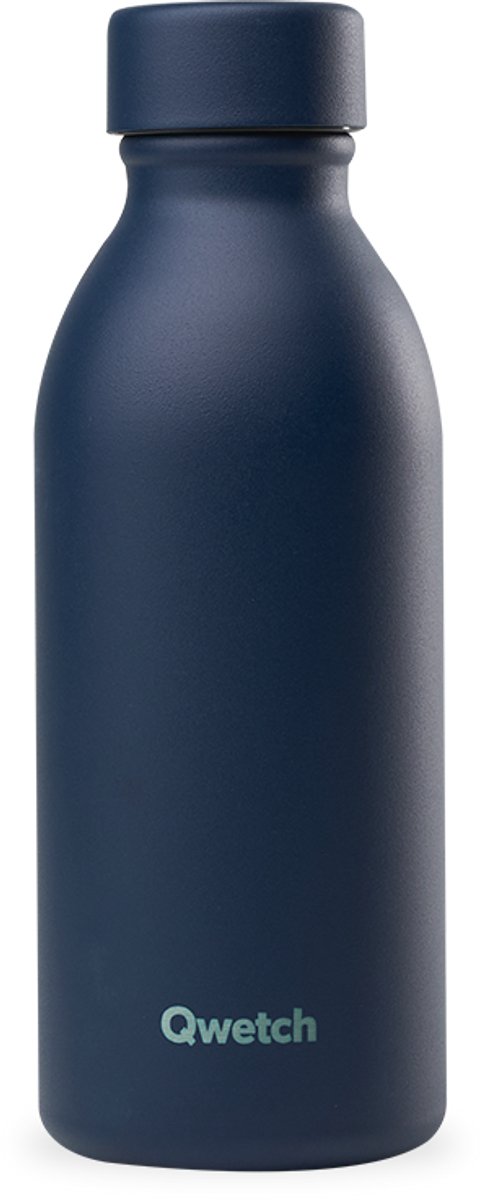 Qwetch - Isothermische fles - Icon Matt Blauw - 500ml