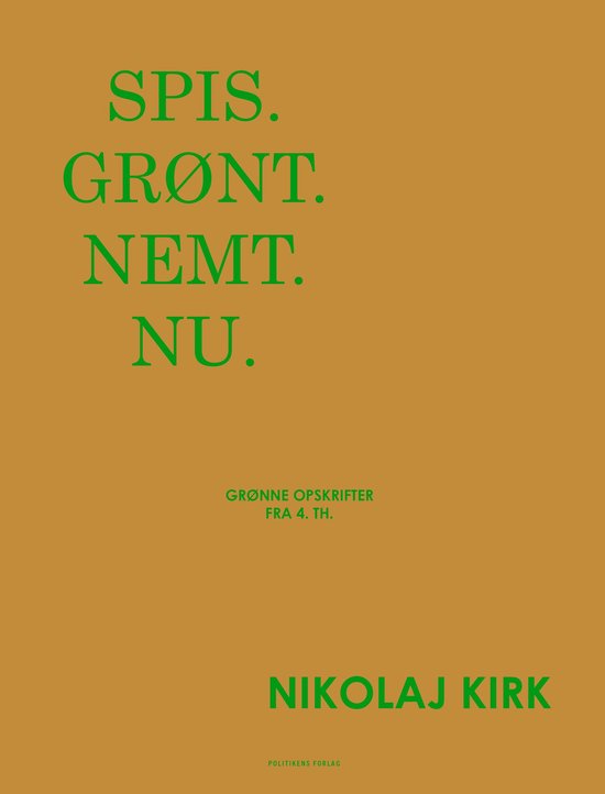 Spis. Grønt. Nemt. Nu. - cover