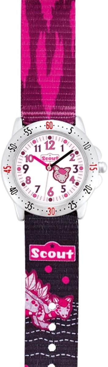 Meisjeshorloge met analoge quartz en textielband