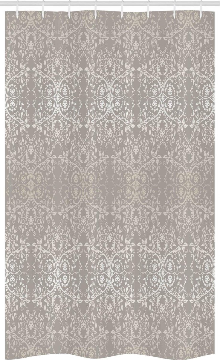 ABAKUHAUS Douchegordijn – Paisley – 120x180 cm – Polyester – taupe beige