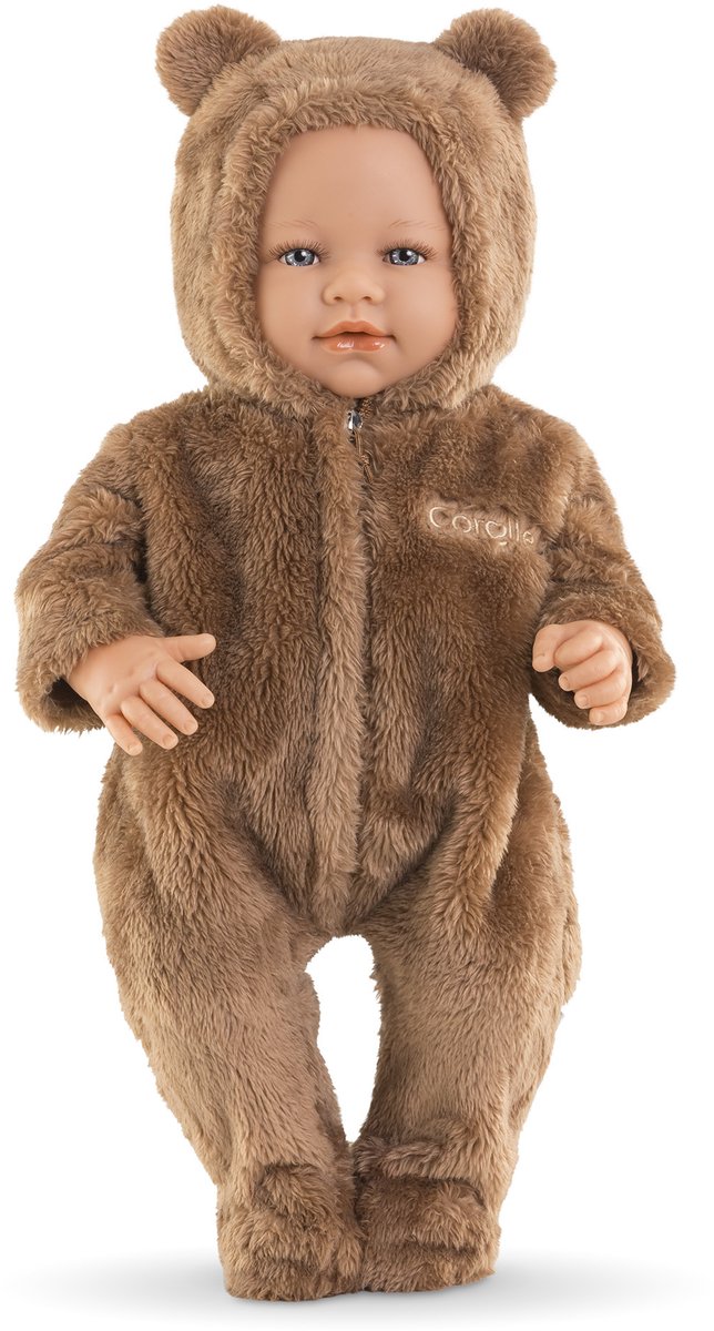 Corolle poppenkostuum bruin berenpak met capuchon - 42cm poppen. — afbeelding 4