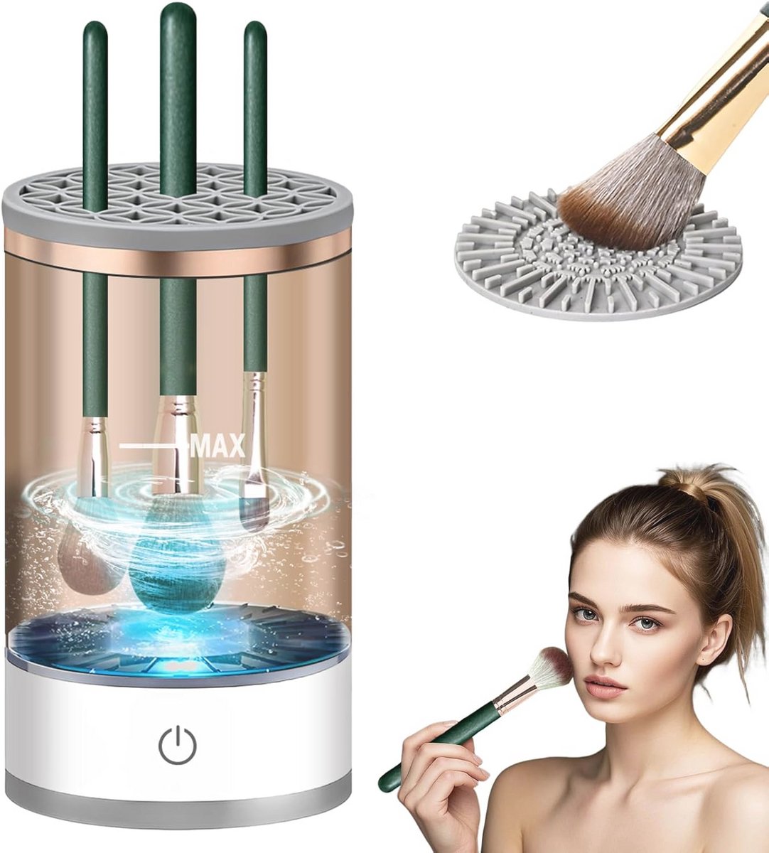 Professionele Automatische Make-up Borstelreiniger voor Snelle en Diepe Reiniging