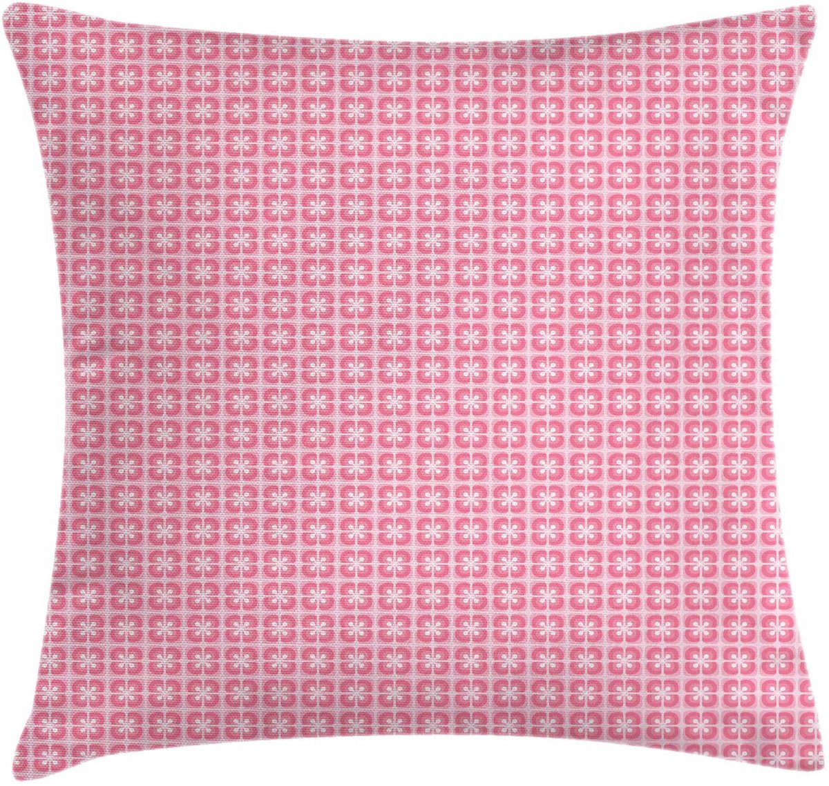ABAKUHAUS Abstracte Kussenhoes – 40x40 cm – Dubbelzijdig bedrukt Pastelroze Pastel roze