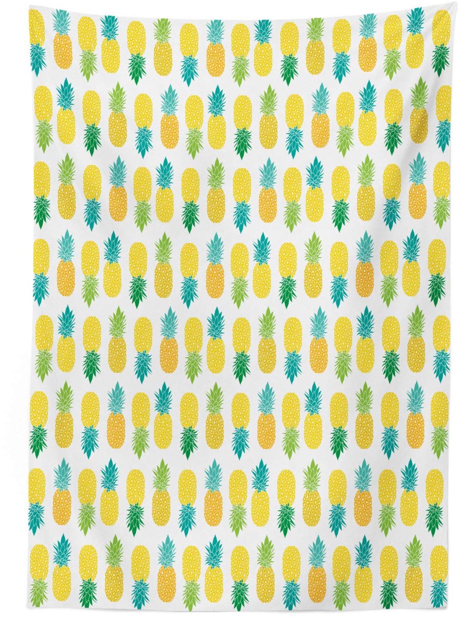 ABAKUHAUS Tafelkleed Hawaii-Bladeren – 140×170 cm – appelgroen/zeegroen
