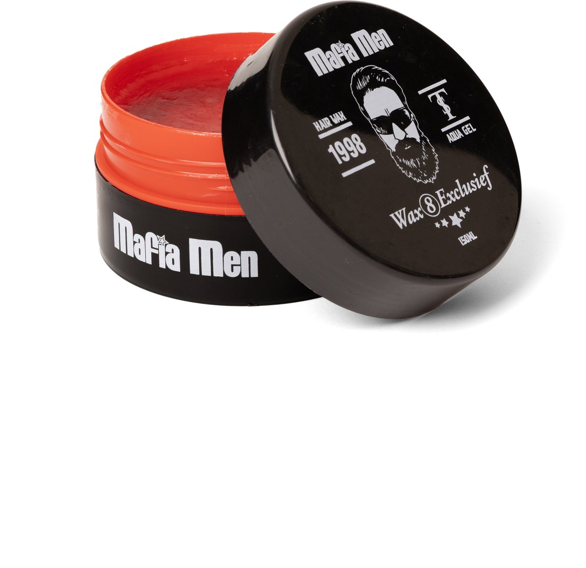 Mafia Men Haar wax 8 Exclusief 150ml-Hairgel wax - Haar wax gel- Styling gel wax -Haar wax Hair gel - Aqua gel wax- op water basis Gel wax Styling - Shiny look wax 150ml