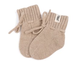 Steppies merino slofjes voor baby's - beige
