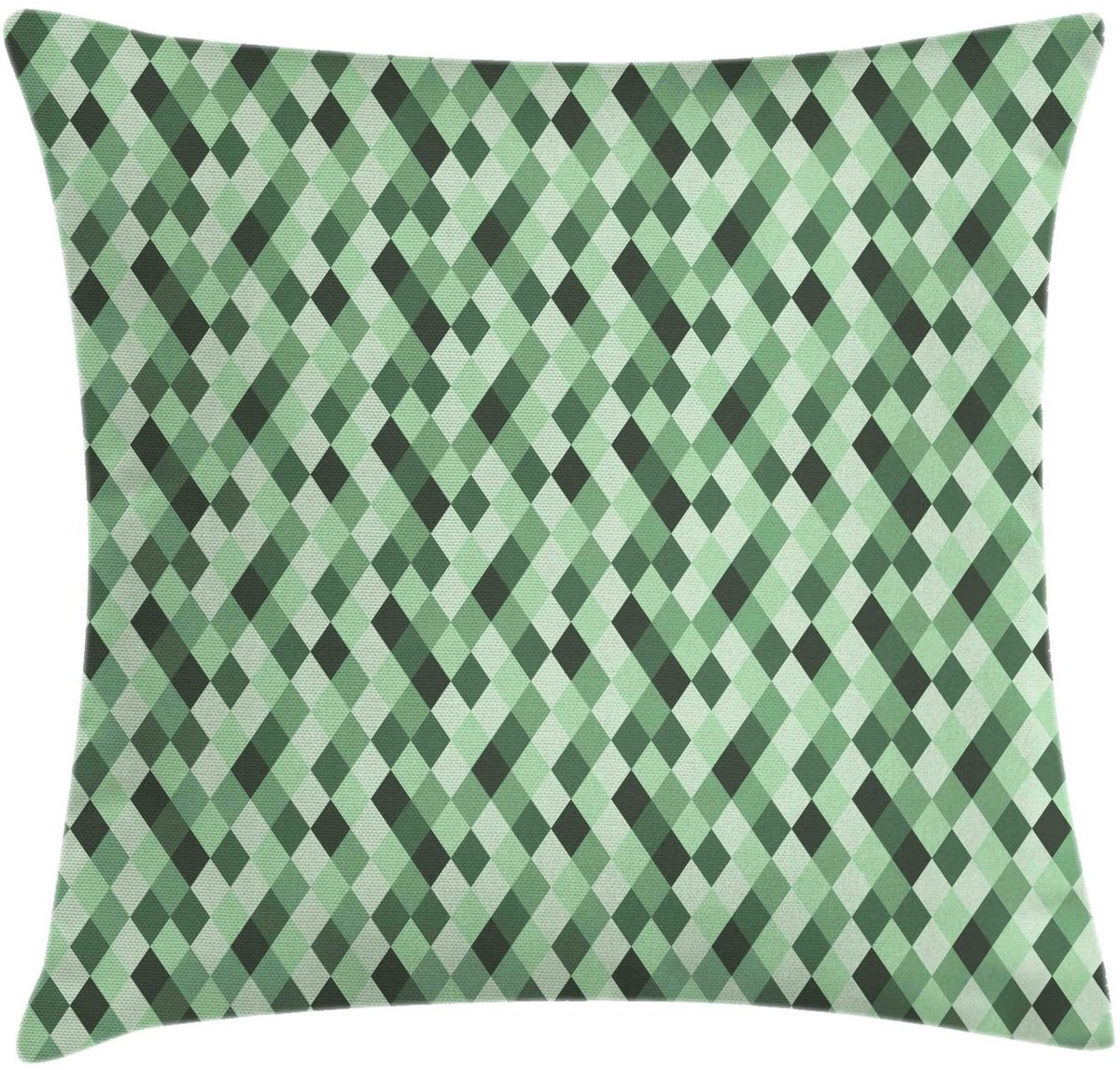 ABAKUHAUS Kussenhoes – Argyle Rhombus – 50x50 cm – Lichtgroen/Donkergroen Hellgrün