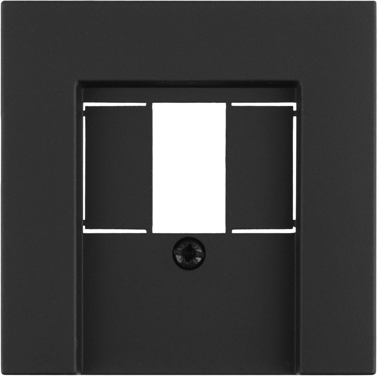 Gira E2 afdekplaat TAE/USB - zwart
