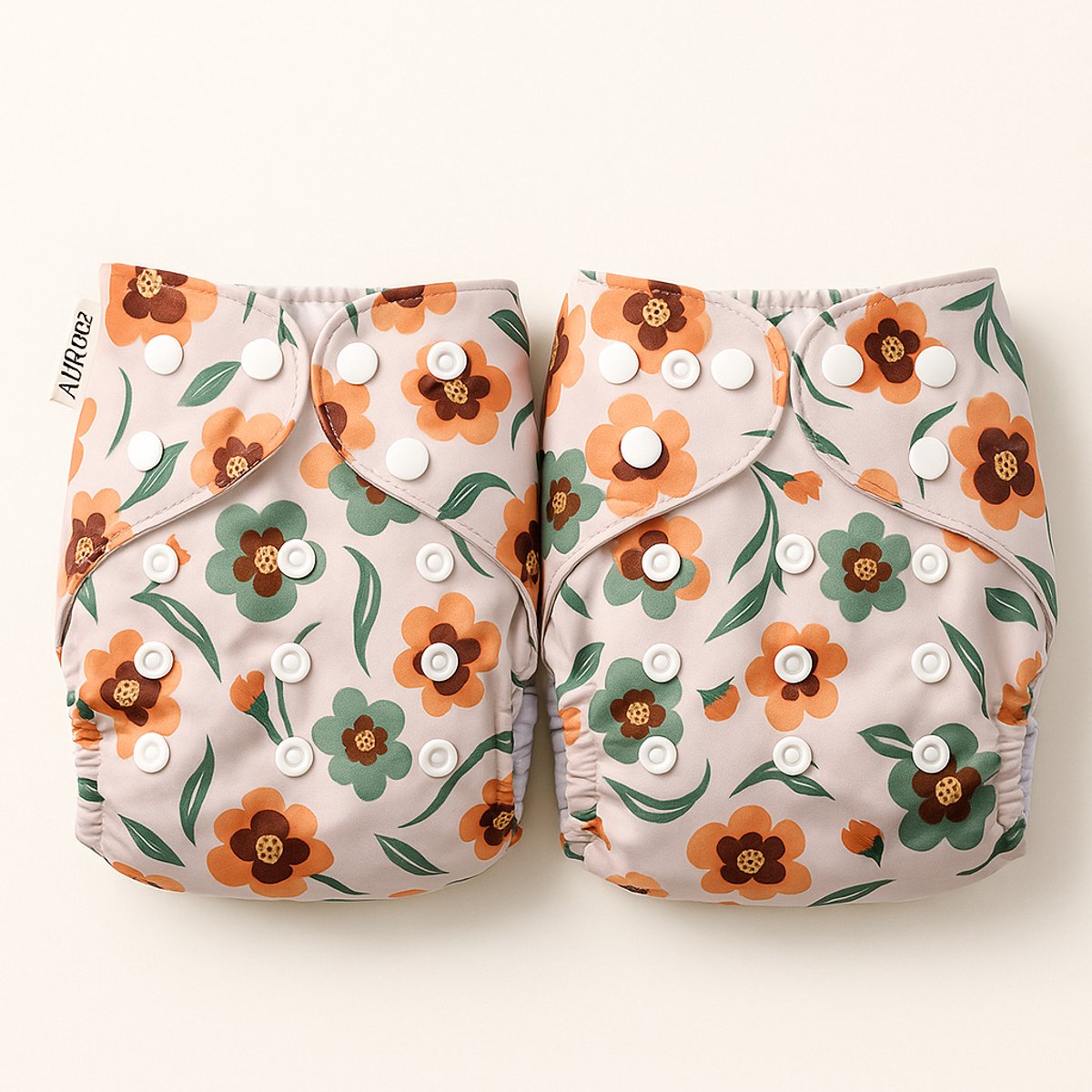 AliRose Insert (Pocket Model) - Wasbare Luierset 2-Pack – Met Drukknoop Maatverstelling • Pocket Insert • Zacht, Ademend & Herbruikbaar - Bloemen