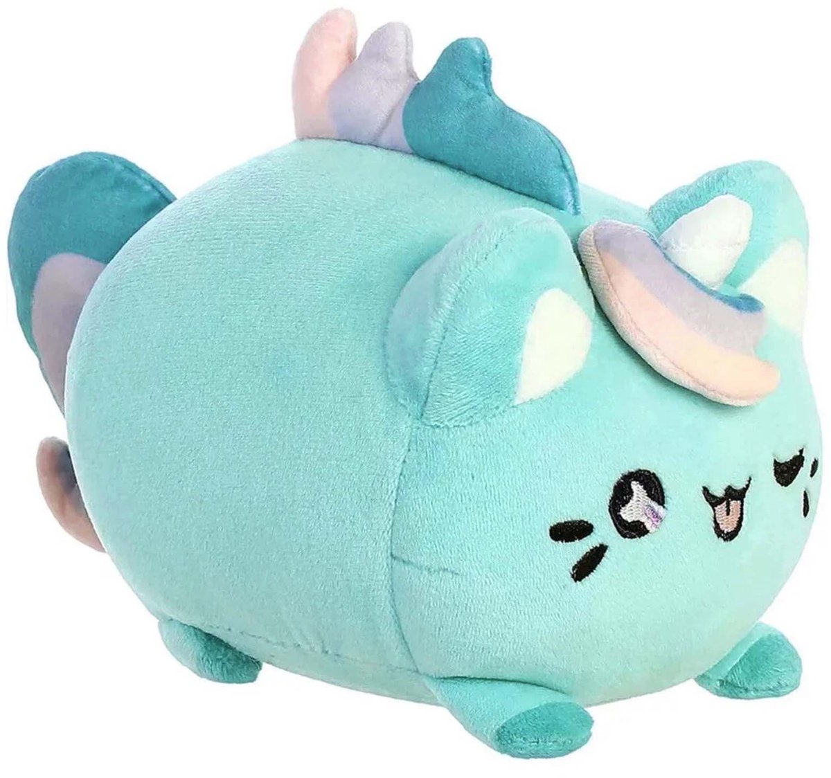 TASTY PEACH, Pluche 18cm Kat Eenhoorn met Manen Model Meowchi Maanbloem, Turquoise