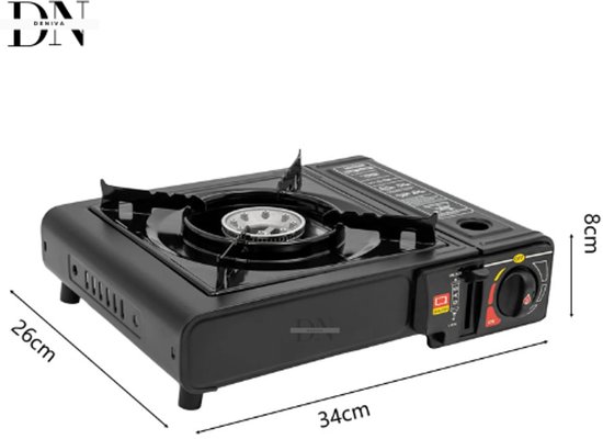 Deniva - Camping Nood Kookset - Noodpakket Voor Thuis - Camping Gasfornuis - Noodpakket Overheid - Noodpakket Oorlog - 2500 W — afbeelding 5