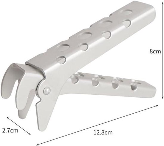 Pan Gripper Clip - Aluminium Komklem Camping Pot Houder - Buiten Koken Reis Accessoire — afbeelding 3