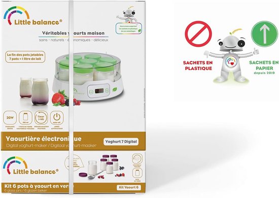 Digitaal Yoghurtmaker met 13 Glazen Potten - Zelfgemaakte Yoghurt en Desserts van Merkloos — afbeelding 5