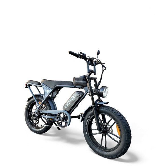 Dowe V9 Elektrische Fatbike Nardo Grijs - 250W - 25 Km/h - NFC - 17,5Ah Accu - Zonder gashendel - 100% legaal - Nardo grijze fatbike 2026 - Rijklaar - Range 60-100 km van Merkloos — afbeelding 2